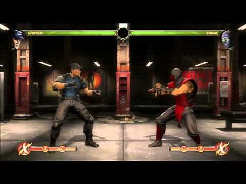 Mortal Kombat 9 - Stryker Combo Compilation