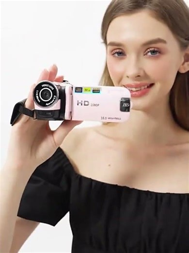A Camera with A 270° Rotating LED Flip Screen