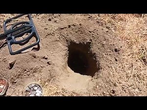 Detector de metales Garrett GTI 2500 ojo de águila/ prueba de profundidad en campo abierto