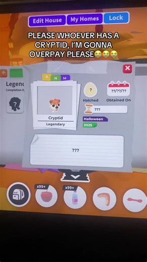 Overpaying for Cryptids in Adopt Me!