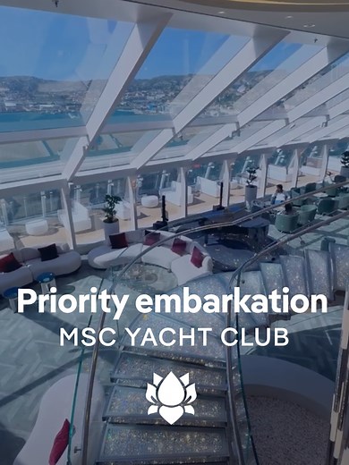 Enjoy Priority Embarkation with #MSCYachtClub