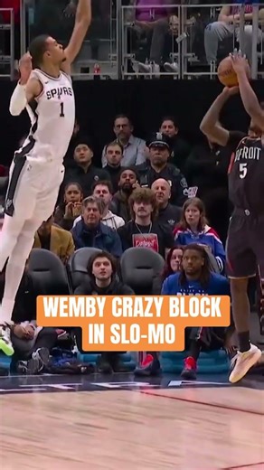 WEMBY JUST BLOCKED A 3 POINTER LIKE IT WAS NOTHING 😳🦄