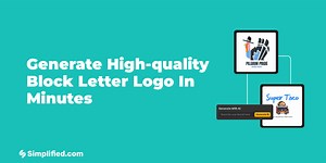 Free AI Block Letter Logo Maker Online