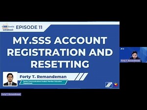 #eSSSkwela Webinar 2025 Episode 11 | My.SSS account registration and resetting