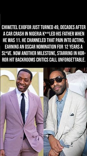 Chiwetel Ejiofor Just Turned 49 As Backrooms Becomes A Career Defining Milestone 🎂🚪🎬