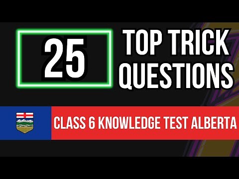 Class 6 Knowledge Test Alberta 2024 (25 Top Trick Questions)