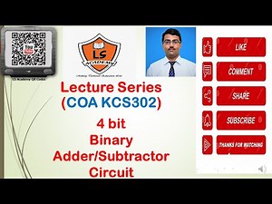 AKTU EXAM | COA KCS302 | Design of a 4 bit adder subtractor circuit | adder subtractor