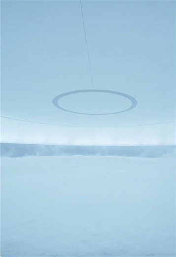 Designers built a storm. Balenciaga Show Winter 22 by @sub.global | For Balenciaga Winter 2022, the runway was conceived as a fully enclosed 360° spatial condition. Designed by @sub.global, the scenography erased edges, exits, and distance, placing everyone inside the same artificial environment. There was no outside to look toward. Wind, snow, sound, and light collapsed the space into a single field, where orientation dissolved and atmosphere became architecture. The runway was no longer a line