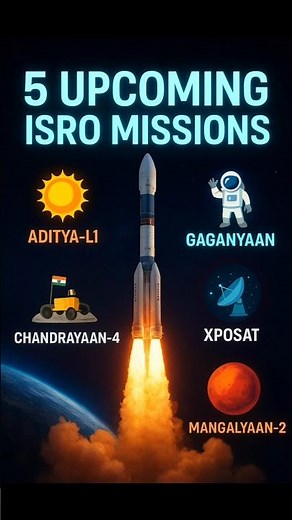 “5 Upcoming ISRO Missions That Will Change Space Forever 🚀🇮🇳 | Aditya-L1, Gaganyaan, Chandrayaan-4”