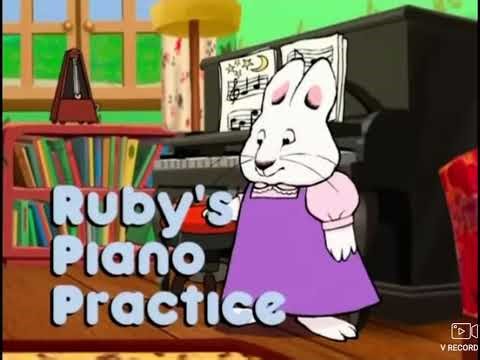 Max and Ruby Ruby’s Piano Practice Title Card 🎹 ✨ 🚒