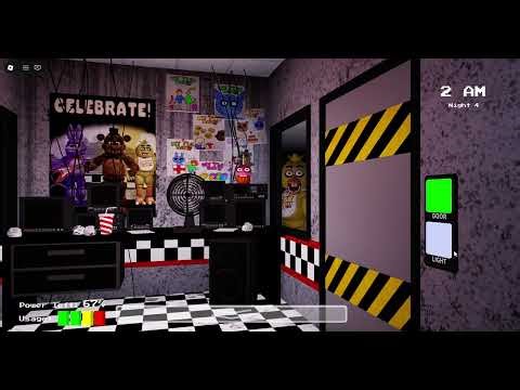 Playing NIGHT 4 in Roblox FNAF Remake (mic muted for the start of the vid)