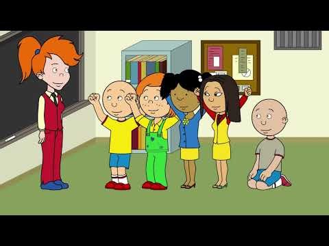 Classic Caillou Sings Baby Shark in a Very Loud Volume in Class/Suspended/Grounded