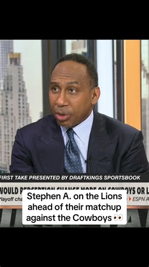 Stephen A. Smith Discusses Lions vs Cowboys Matchup