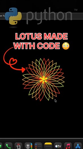 RGB LOTUS FLOWER artwork | Python