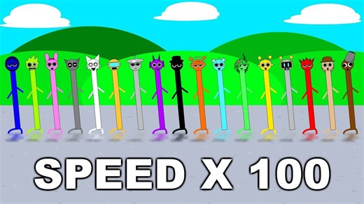 Sprunki Stick Song dance animation- SPEED X100