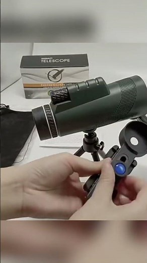 🔭 Telescopio Monocular HD con Soporte para Móvil
