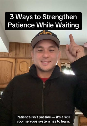Waiting is hard because your body wants certainty now — not clarity later. These practices help you build patience without forcing yourself to “be okay” before you are. \t1.\tRegulate your body before you try to calm your mind. Slow breathing, walking, or grounding your feet helps your system settle so urgency doesn’t take over. \t2.\tReplace “waiting” with intentional focus. Patience grows when your attention returns to your life — your routines, your growth, your peace. \t3.\tRemind yourself w