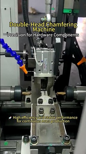 CNC Chamfering Machine for Metal Fittings | Burr-Free Processing#cncmill #machine #factory #cnc