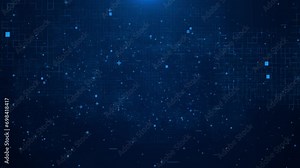 3D 4K Data matrix simulation digital line grid technology futuristic HUD screen background wave effect. cyberpunk style Sci Fi Futuristic laser grid landscape. cyber surface style. grid pattern