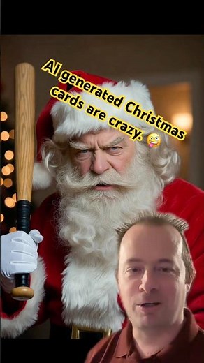 AI can generate wild Christmas Cards.