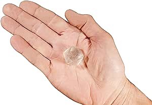 White Fluorite Octahedron Crystal 1" Raw Rocks and Minerals Heart Chakra Healing Crystals and Stones