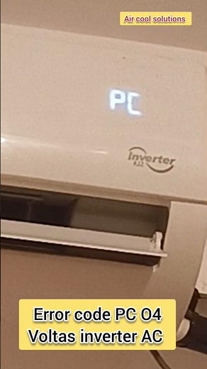 VOLTAS inverter split AC Error code PC O4 Error break down not working compressor fault ✅ #ac #cool
