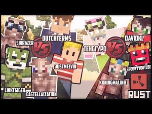 Minecraft Rust Survival "BATTLE!" - 3 vs 3 vs 3