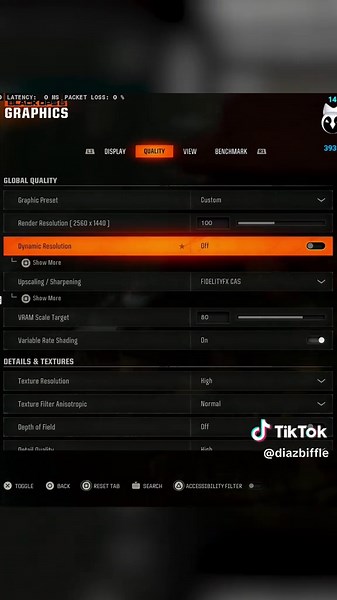 BEST SETTINGS FOR BLACK OPS 6 🎮 #codclips #blackops #blackops6 #diazbiffle #biffle