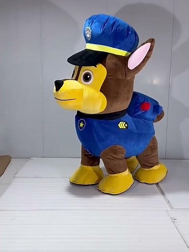 Adult 4 leg inflatable paw patrol chase costume for party
