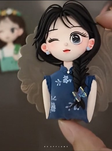 43K views · 752 reactions | Wink Girlfriend 勺 Tutorial on How to Make a Clay Fridge Magnet | DEEPFLAME | Facebook