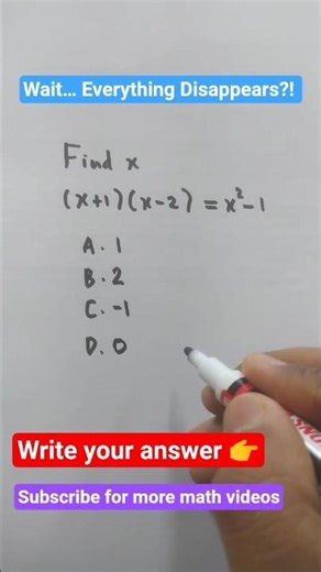 This Algebra Equation Cancels Everything 😱