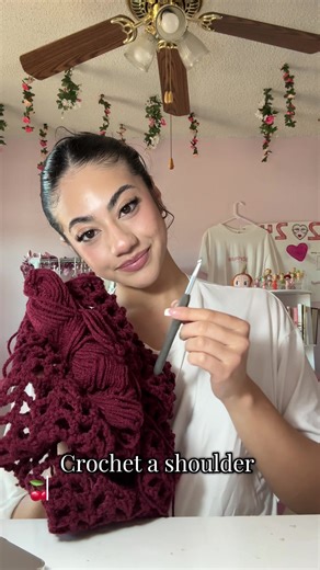 Crochet a Cute Shoulder Top Tutorial
