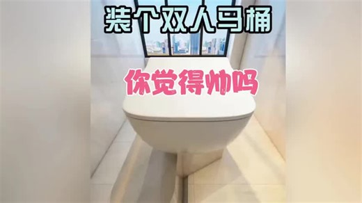 双人马桶这样就不排队了