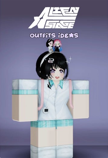 Alíen Stage outfits ideas (school au version) #alienstagecosplay #matchingrobloxoutfits #alienstageroblox #robloxoutfits #alienstage