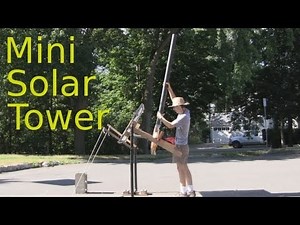 Mini Solar Tower with Fresnel Lens Ver. 7 Screen Solar Air Heater