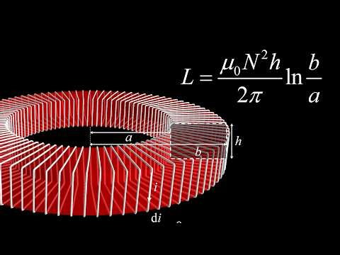 Deriving the Self Inductance of a Toroidal Inductor - With Magnetic Flux Integral