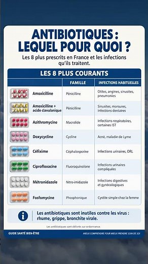 Antibiotiques : lequel pour quoi ?