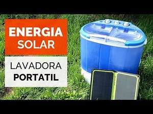 Solar-Powered Mini Portable Washing Machine! For apartments or RVs ☀️💧