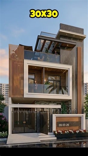 30x30 House Plans 3D 💫💯👉🏻Comment "floor plan" to get the link👈🏻 #houseplan #30x30houseplan