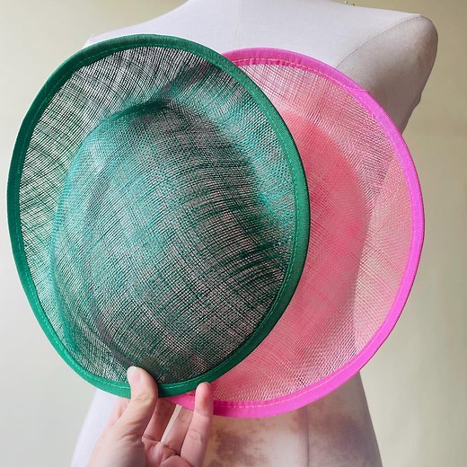 Round Shaped Button Fascinator Sinamay Hat Base for Millinery & Hat Making 9.84" Diameter - Etsy