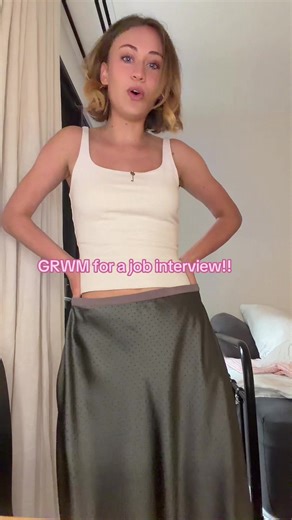 Wish me luck😅🤞🤞#grwm | job interview outfit