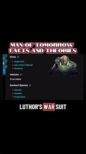 Lex Luthors War Suit Is Confirmed!! #dc #shorts #dcu #superman #lexluthor #dcuniverse #dccomics