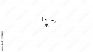 Laptop on table icon animation with white background. laptop, table, icon, animation, white background, laptop icon, table icon, animation icon, white background icon, laptop animation, Stock Video