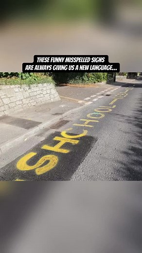 The misspellings on these road paintings are hilarious… @GoodNuff Construction