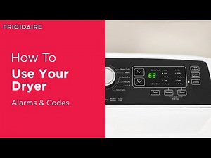 How To Use Your Dryer: Alarms & Codes