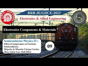RRB JE ECM Class-09 | Mass Action law | Hall Effect in Semiconductor | GDCE Electronics Classes