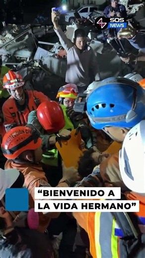 Rescatistas de Mexico, El Salvador y Venezuela, recataron a joven de 21 años