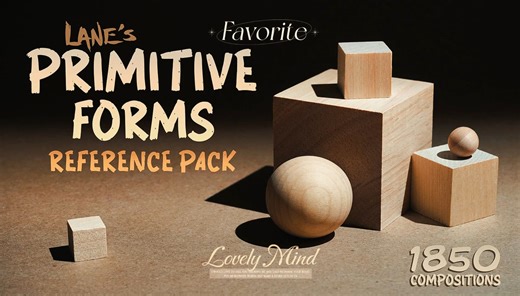 【图片】1850 原始形态构图 原始形态参考图片分享 基础绘画素描临摹参考图片 from Lane Draws