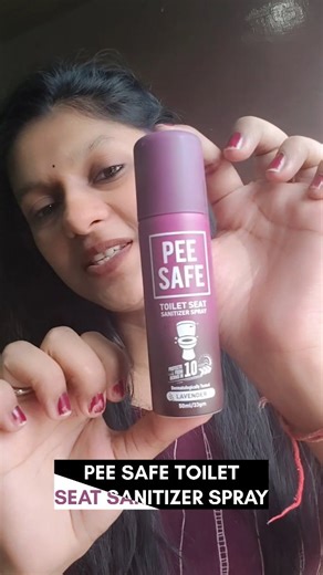 Pushti goyal❤️ | “No more toilet seat fear — just spray, wait, and sit with confidence! 💚 #PeeSafe” #PeeSafe #ToiletSeatSanitizer #HygieneOnTheGo... | Instagram