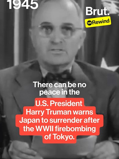 Weeks before the 1945 atomic bombing of Hiroshima, U.S. President Harry Truman sent this message to Japan warning them to surrender.